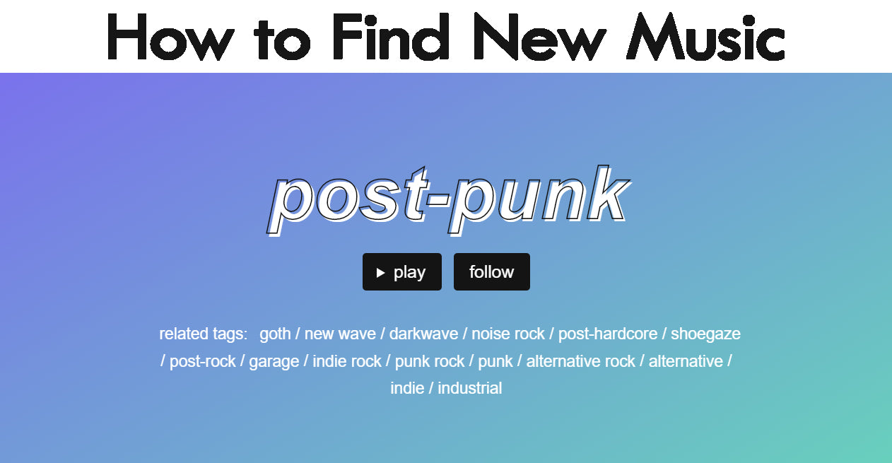 How to Find New Music